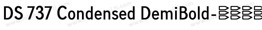 DS 737 Condensed DemiBold字体转换